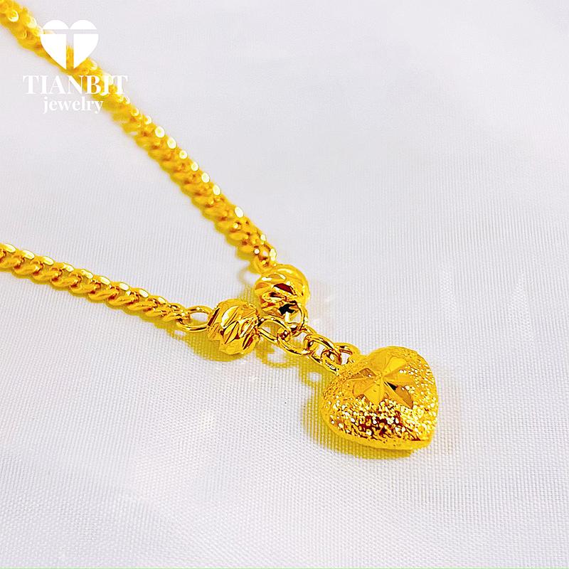 Product Introduction of Titanium hand bracelet, gold plated, love lucky beads, for women, not fade, not easily deformed 3