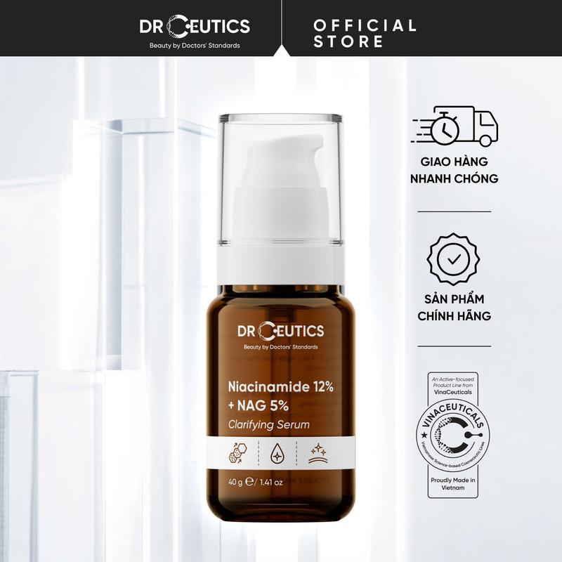  DRCEUTICS Serum Phiên Bản Nâng Cấp Niacinamide 12% – Dưỡng Da Sáng Khỏe Kiểm Soát Dầu Thừa 40g 