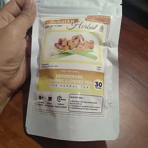 TEH KUNYIT,JAHE & SERAI/TUMERIC GINGER with LEMONGRASS TEA Herbal Tea Isi 30 Teh Celup jsr dr zaidul akbar