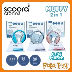 Scoora Baby Muffy Hearing Protection Earmuff Penutup Telinga Bayi Headband Bayi