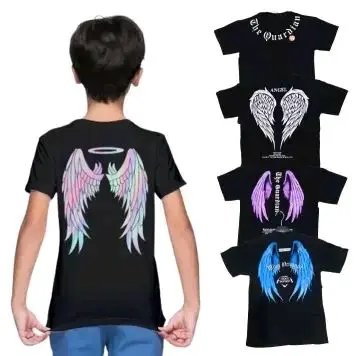 Kaos atasan anak motif angel sayap abg tanggung murah