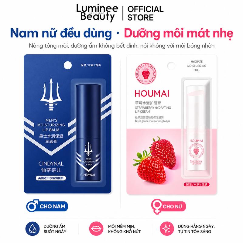 Son dưỡng môi thiên nhiên cao cấp, Vitamin E cung cấp độ ẩm liên tục,tinh chất…