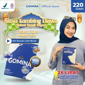 GOMINA Susu Kambing Etawa Untuk Redakan Keluhan Pernafasan - BPOM & Halal MUI [BISA COD] - PROMO ONGKOS KIRIM