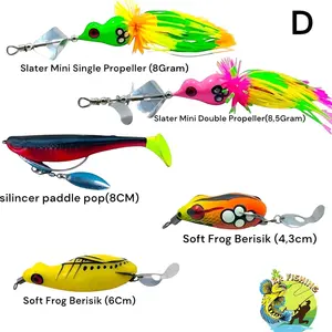 5PCS PAKET LENGKAP UMPAN CASTING BERISIK