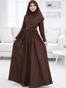 GAMIS DEWASA ABAYA MODEL ALISA BAHAN SPANDEX JERSEY FIT TO XL MUAT BB MAX 80kg