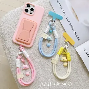 Tali Gantungan HP Pendek Liontin Bintang & Awan Lucu | Phone Strap Universal Korea Aesthetic untuk Casing Ponsel