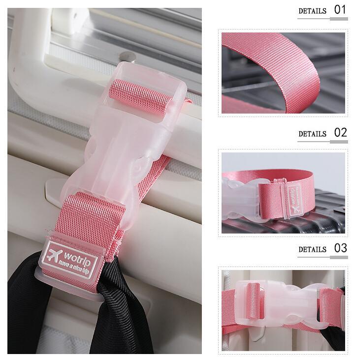 Product Introduction of New AdjustableTravel  Anti-loss Luggage Strap Straps Suitcase Bag Straps Belt  Portable Clip Buckle Strap  Travel Accessories 6