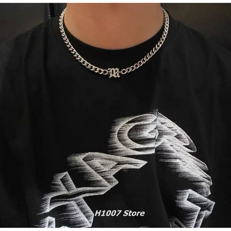 Kalung Ester Pierre HipHop kalung Rantai School Boy Pria Wanita Unisex Titanium Asli 0