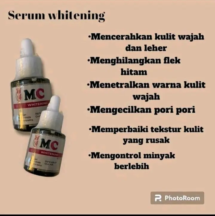 Serum whitening glowing bpom
