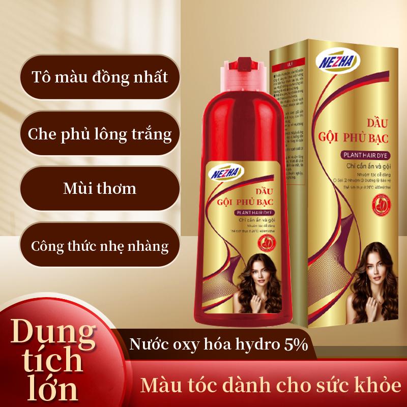 NEZHA thuốc nhuộm tóc từ thiên nhiên kem nhuộm tóc không độc hại nâu đen buddy,honey tea brown,nâu trà lạnh,tone mocha mousse,chỉ cần gội đầu là có thể nhuộm,được chứng nhận bởi FDA Hoa Kỳ.