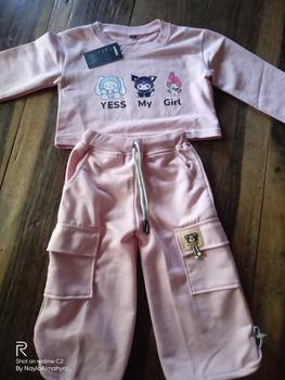 Product Review of Masyken Setelan Sweater Anak Perempuan Crop Top Usia 1-6 Tahun Bayi Parsel TPE Beige from N**a 1