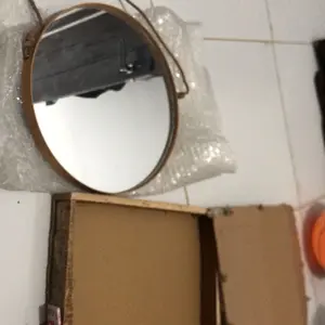 Cermin Bulat Aesthetic / Cermin dinding/ Cermin bulat diameter 30cm PVCHarga Murah Kaca