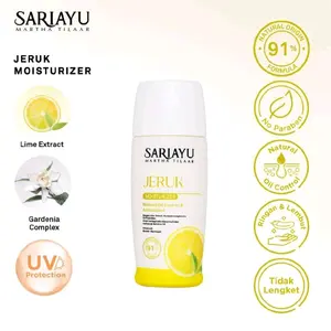SARIAYU Jeruk Moisturizer 35 ml - Natural Origin 91% Formula, No Paraben, Natural Oil Control, Rindam Lembut, Tidak Lengket