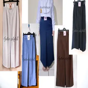 Rok span sekolah SMP/SMA panjang Polos/Rok span belah tengah depan Formal