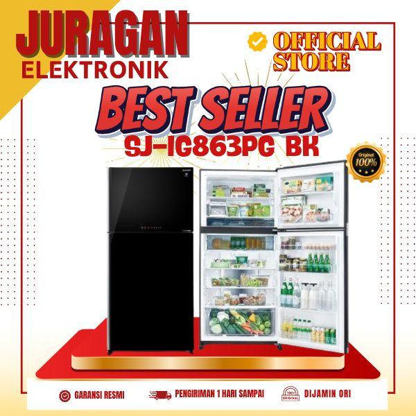 Gambar SHARP SJ-IG863PG-BK Kulkas 2 pintu 613 L Crisper Room With Moisture Cover SJ-IG863PG BK IG863PGBK dari JURAGAN ELEKTRONIK JAKARTA Kota Administrasi Jakarta Barat Tokopedia