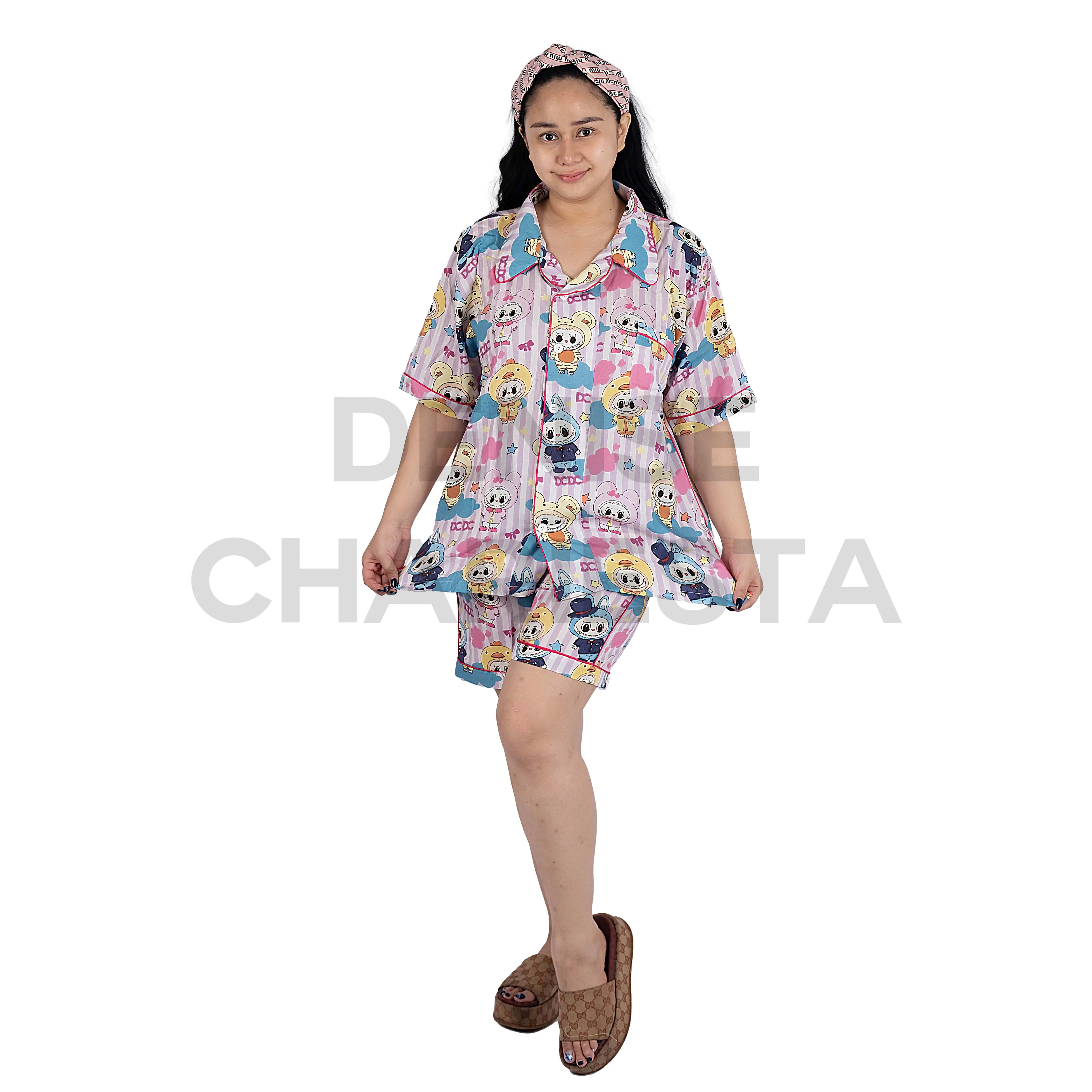 DENISE CHARIESTA -  EUROPEAN SHORT PIYAMA HOLANG KAYA