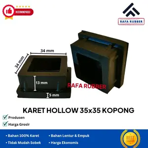 10 PCS Karet Kaki Hollow 35x35 Kopong/karet kaki meja/kursi/besi/rak/holo
