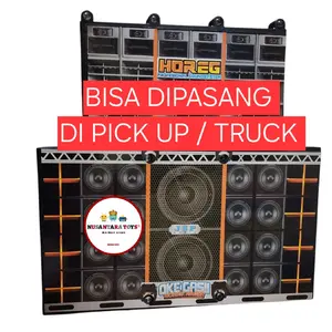 Mainan SOUNDSYSTEM Mobil PICK UP & TRUK MUSIK HOREG Sonsistem Musik OK GAS - Mainan Anak-anak - Toys Baterai Plastik
