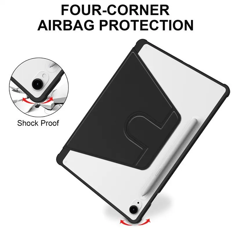 LEVINO Casing Compatible for Samsung Tab A9 A9 Plus S7/S8 Plus S7/S8 FE Plus Tab A8 S6 Lite Smart Magnetic Case Support Auto Lock 360 Rotation Acrylic 3