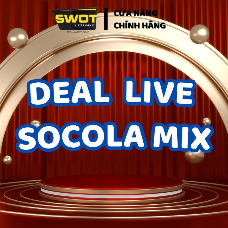 DEAL LIVESTREAM SOCOLA MIX: Cô Thanh DEAL ĐỘC QUYỀN CHỈ CÓ TRÊN LIVE Socola mix nhiều vị Trộn Mix trên live đồ ăn vặt Snack Food - SWOT