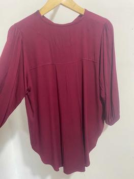 Product Review of Atasan Wanita Rayon Twill premium Panjang Baju Dewasa All size  muat sampe BB 70  Nyaman Lembut Kancing Kain Formal High Hitam from a**d 1