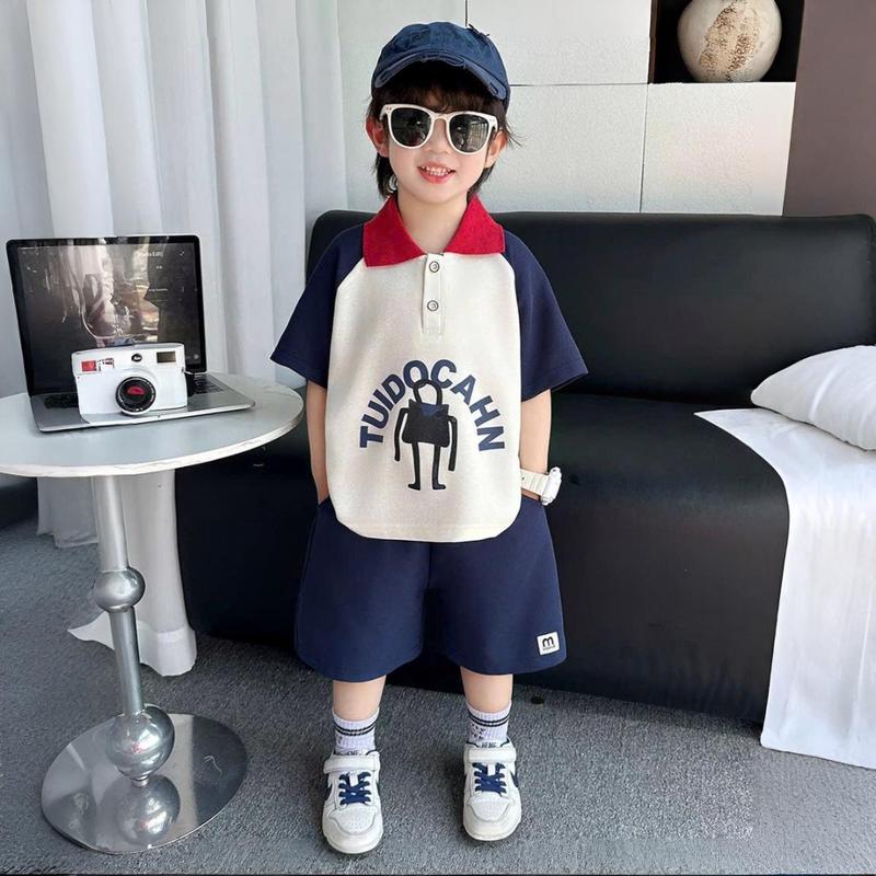 HaDuyenKids Bộ Cộc Tay Cho Bé Trai Polo Chữ TUIDOCAHN Chất Vải Cotton Co Giãn 4 Chiều