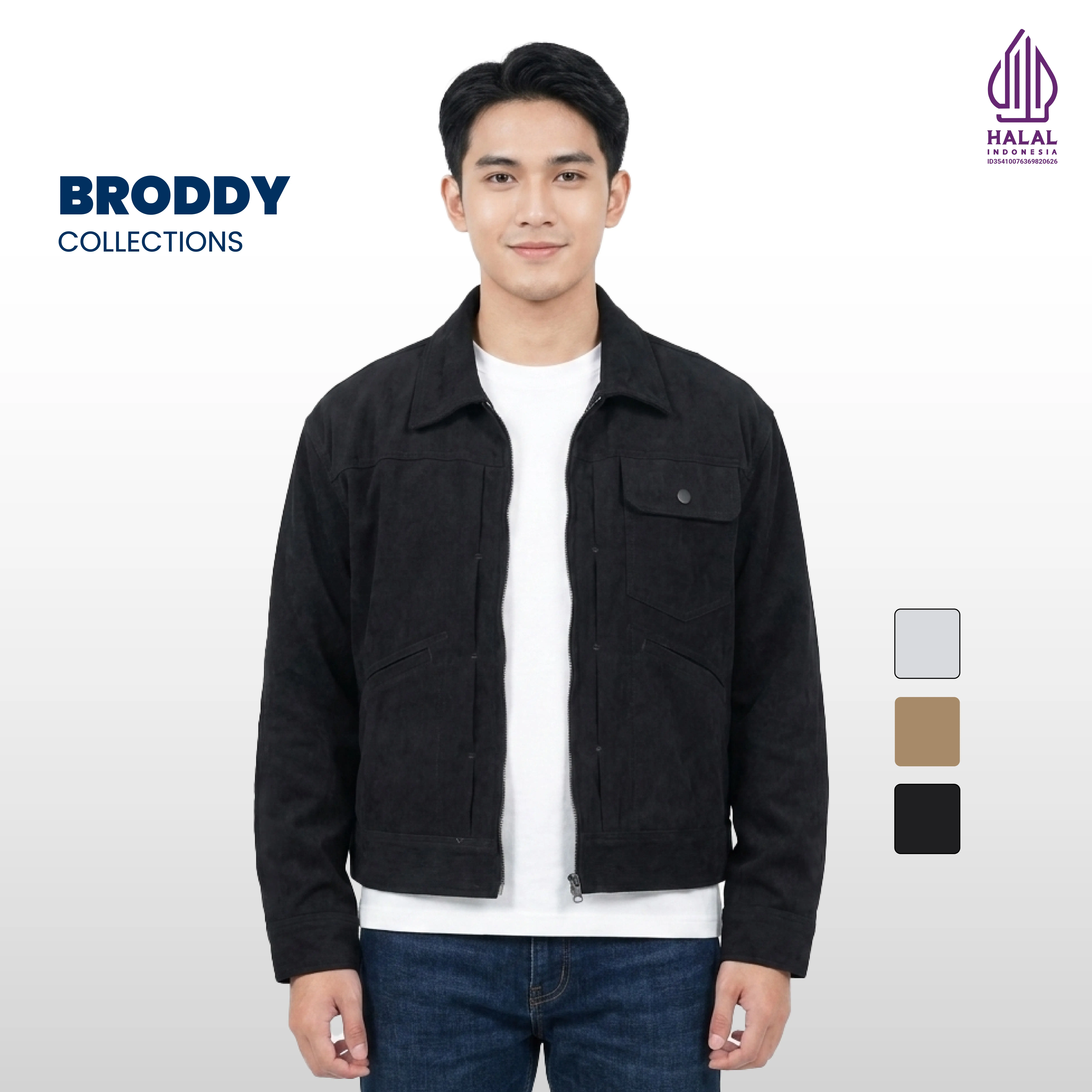 Emba Denim - Broddy Jacket Pria Corduroy Boxy Collection