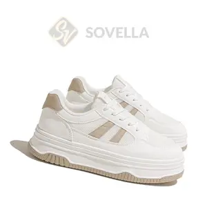 SOVELLA Chopper Sepatu Sneakers Wanita Khaki Look Korea Style