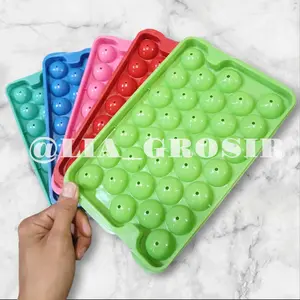 (5 PCS) Cetakan Jelly Dan Es Model Bulat Jumbo | 33 Lubang Plastik Peralatan Dapur Cream Kitchenware