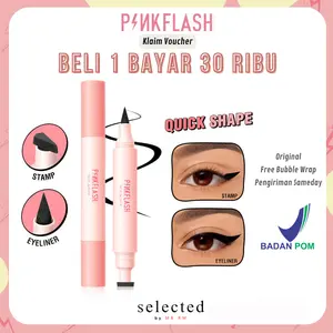 PINKFLASH Eyeliner Stamp 2-in-1 High Pigment Gampang dipakai PF-E24
