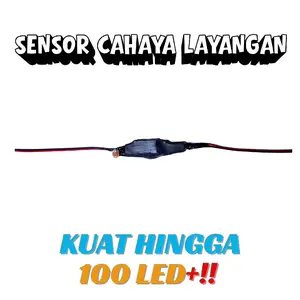 Sensor Cahaya Layangan 3.7V 100+ LED | Support Baterai 18650 | Ringan & Anti Panas/Hujan