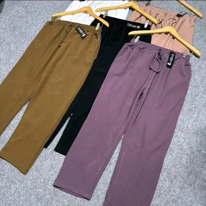 ALULA PANTS KNIT JAPAN MUAT BB 50-120KG /BAGGYPANTS KNIT RIB PREMIUM Celana Panjang Wanita 1