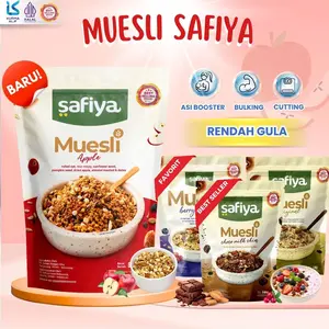 Muesli Safiya Sereal Lengkap Extra Almond Mete With Dried Berries & Seed Oatmeal Instan