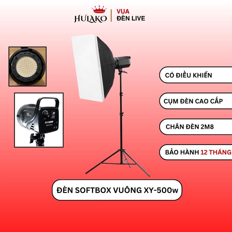 Bộ Đèn XY-500 Chụp Vuông (60x90cm) kèm Chân 2m8 - Phụ Kiện livestream Selfie , decor phòng, điểu chỉnh ánh sáng