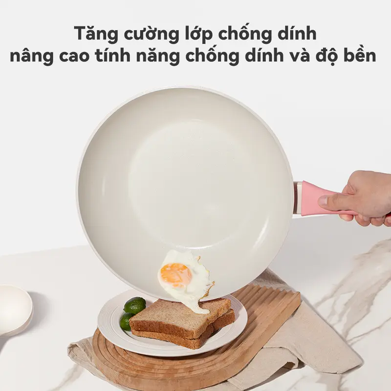 Chảo Nấu Ăn  Ecowin  Dòng Rừng  Lớp Phủ Đá Quạt Chính  Chống Dính  Có Nắp  Không Chứa PFOA Và PTFE  Thích Hợp Cho Tất Cả Bếp  Bao Gồm Bếp Ga Và Bếp Cảm Ứng 7