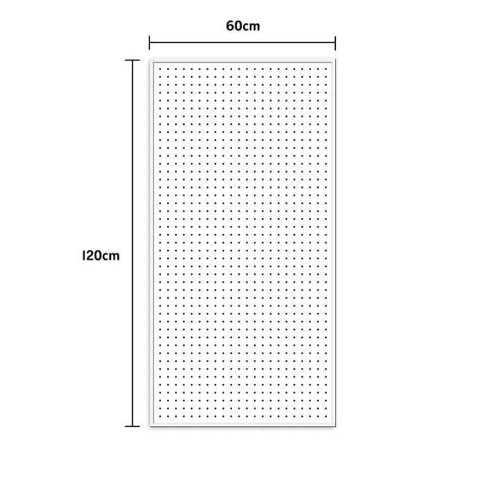 Putih 120x60 cm (dengan 20 hook)