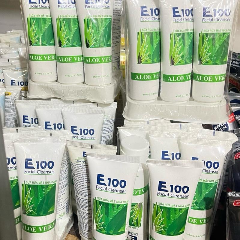 Hàng Chính Hãng combo 2 chai sữa rửa mặt E100 Nha Đam 100ml