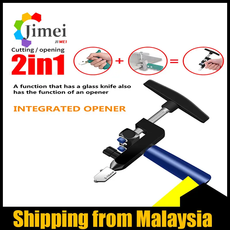Ready Stock Manual Tile Mirrors Cutter Multi-Functional Glass Cutter Set Ceramic Tile Opener Easy Glass Tile Cutter