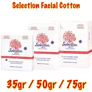 Rejeki Mart- Section Selection Facial Cotton 35gr 50gr 75gr Kapas Wajah / Muka