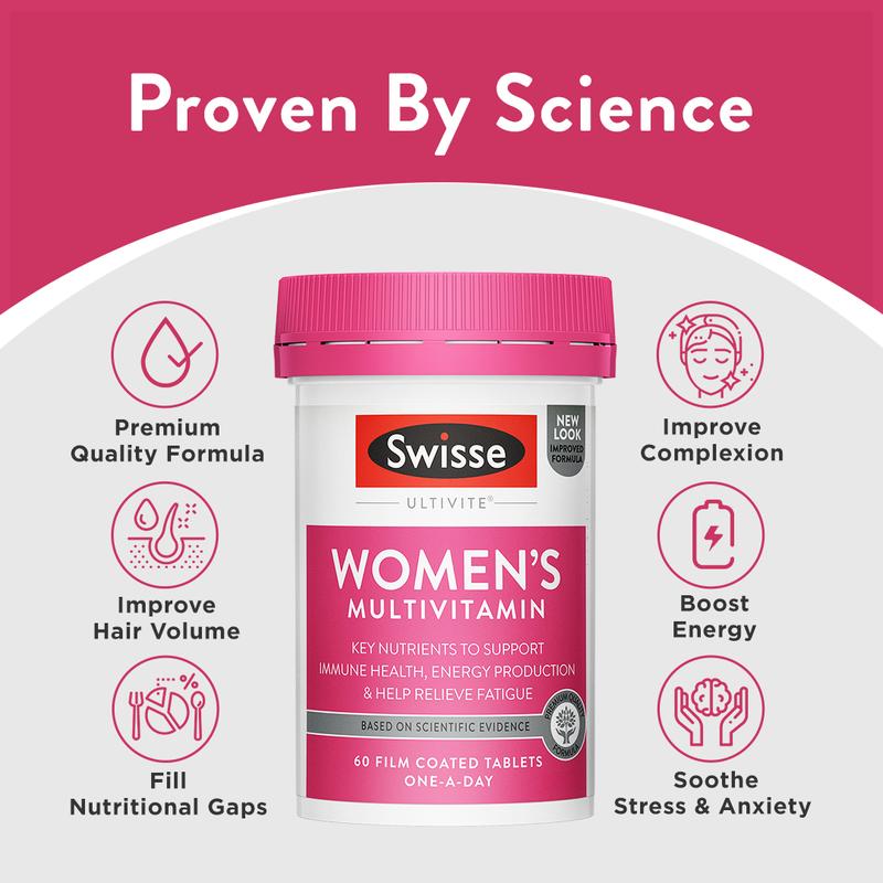 Product Introduction of Swisse Women's Multivitamin, a vitamin supplement for working women, 60 tablets, EXP09/2026 18