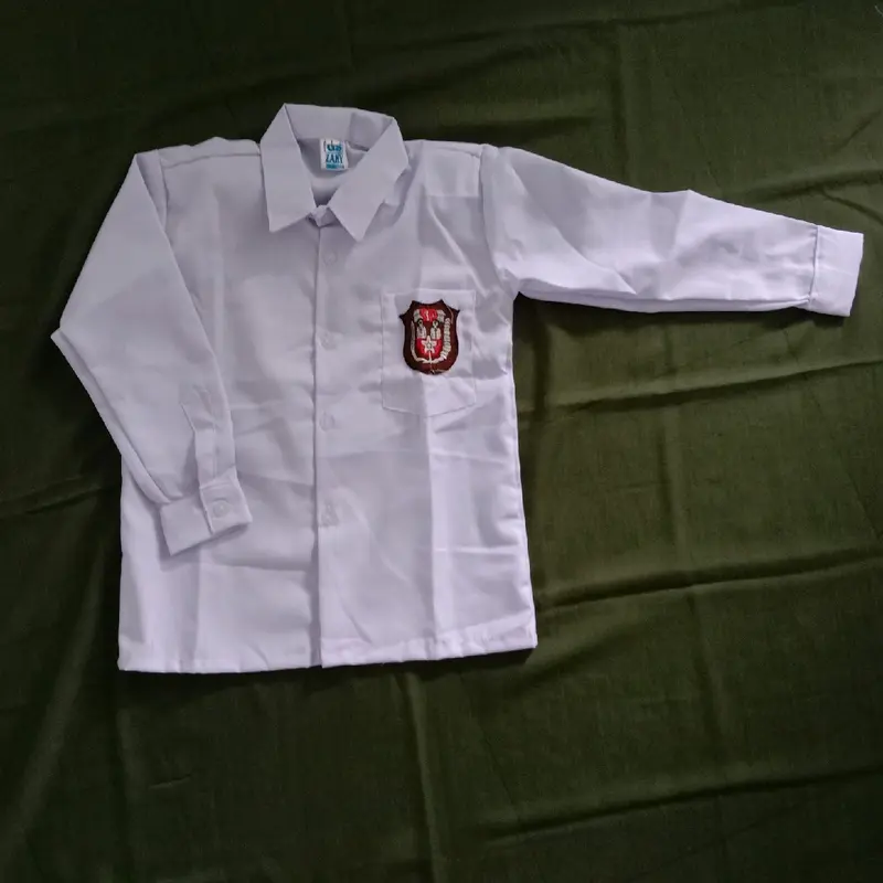 Baju Putih Panjang SD Seragam Sekolah SD Anak Perempuan Anak Laki-Laki Fashion 1