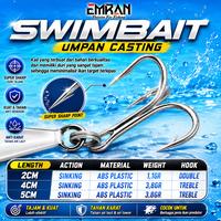Gambar Swimbait Emran Swimswim Umpan Mancing Casting 3,4,5 cm - 2cm  dari FISHINGIN Kab. Sukoharjo 2 Tokopedia