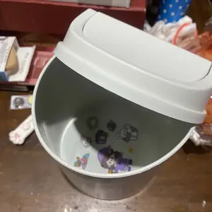 Zuniko Living | Tempat Sampah Mini Lucu | Meja Mobil Estetik | Tutup Putar | Plastik Tebal Premium