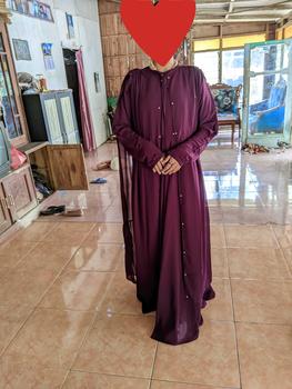 Product Review of Anum Premium Series Shafira Set Abaya Matt.Ceruty Armany Cocok untuk Kondangan dan Syar'i - Muslim Gamis Lembut Mewah Outer Mutiara from s**? 1
