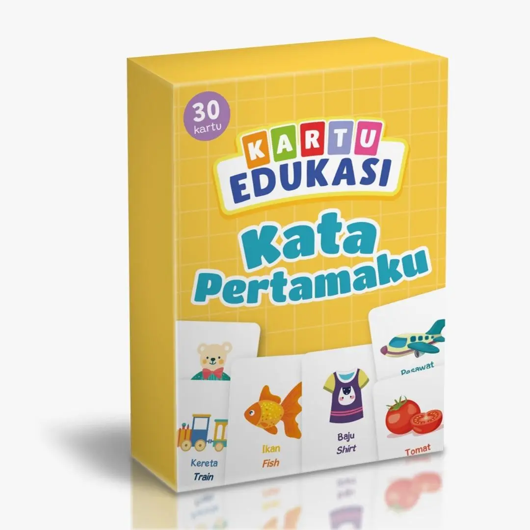 [Mizan] Kartu Edukasi: Kata Pertamaku - Alat Belajar Anak - Flashcard