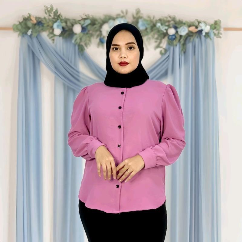 Blouse fatin murah CEY ironless VIRAL BUTTONG - TikTok Shop Malaysia