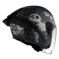 Gambar New!! Helm Zeus ZS-631 Matt Black BS5 Blue - Halfface Helmet - M dari Bike Master Kota Bandung 2 Tokopedia