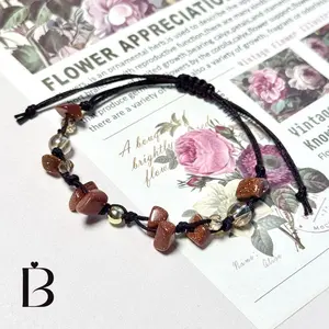 GELANG VIVIAN BATU ALAM gelang serut simpel anti air gelang manik manik elegan perempuan korea