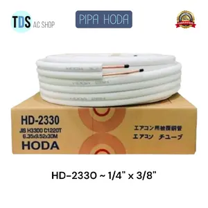 PIPA AC HODA 1/4 × 3/8 per-Meter - use for AC 0.5 PK - 1 PK Original