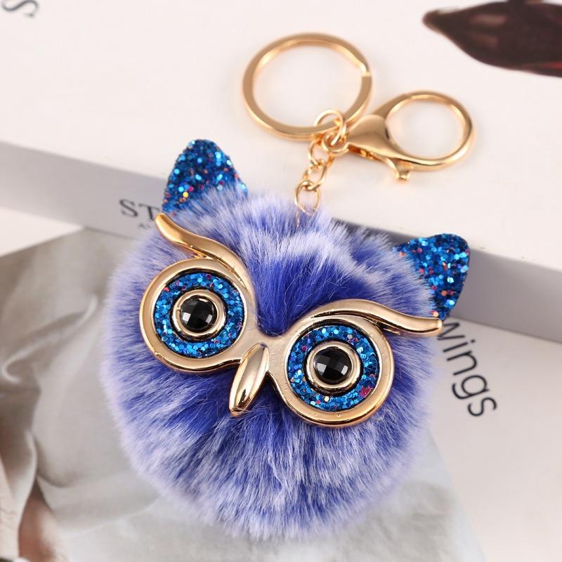 HUMAIRA Gantungan Kunci Pom Pom Bulu Gantungan Tas Lucu - CC032 5